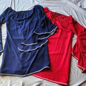 Rockwell Tharp ADRIANNA Off-the-Shoulder Dresses